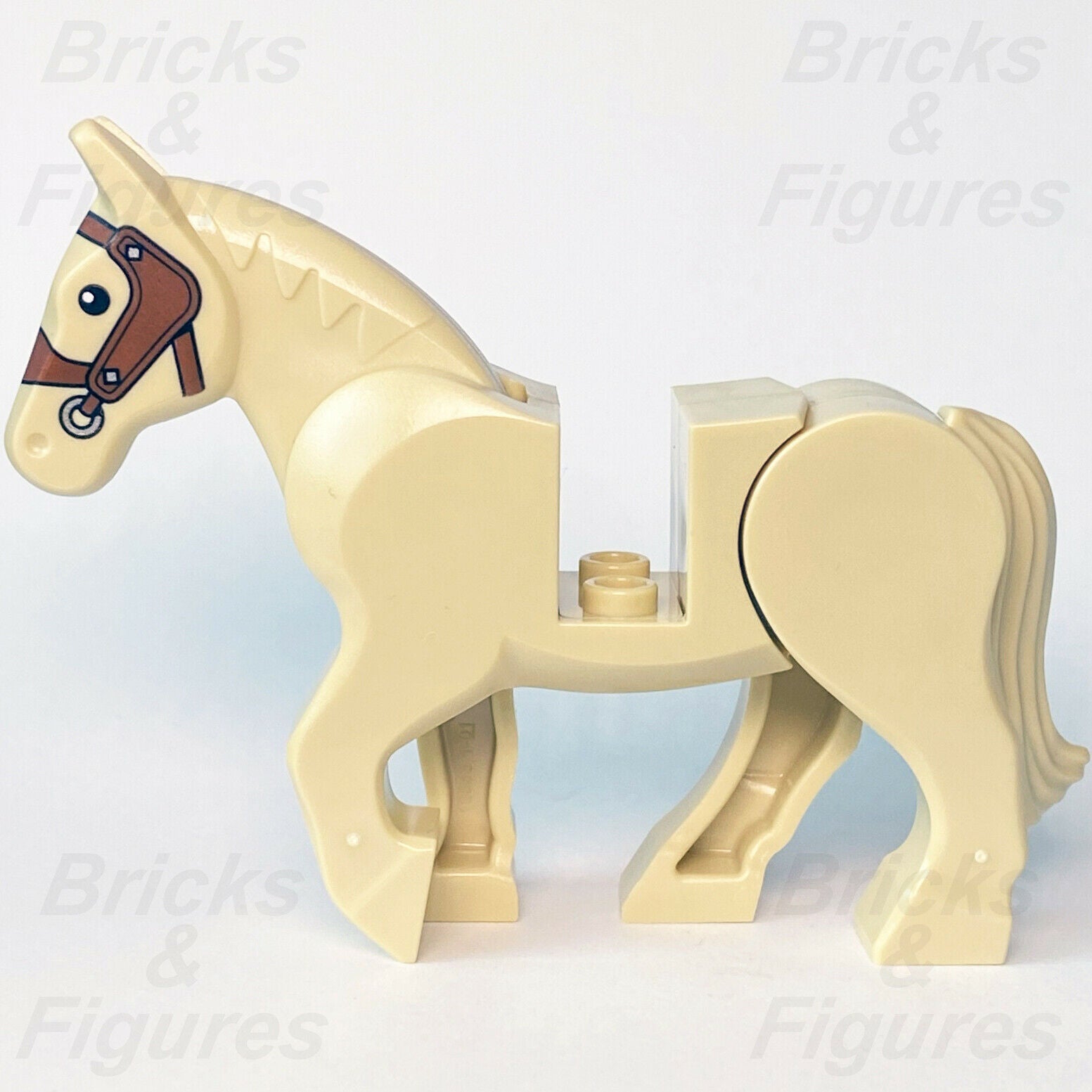 Ideas LEGO Horse with Movable Legs & Bridle Animal Tan Minifigure Part 21325 - Bricks & Figures