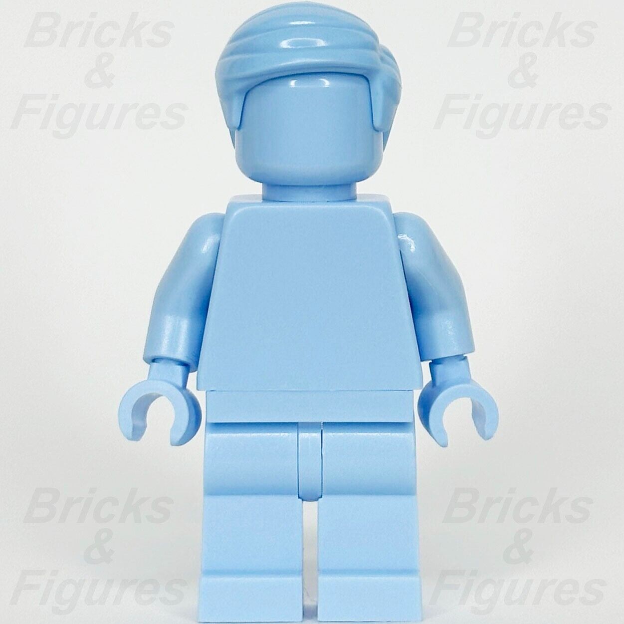 LEGO Everyone is Awesome Bright Light Blue Minifigure Monochrome 40516 tls108 - Bricks & Figures