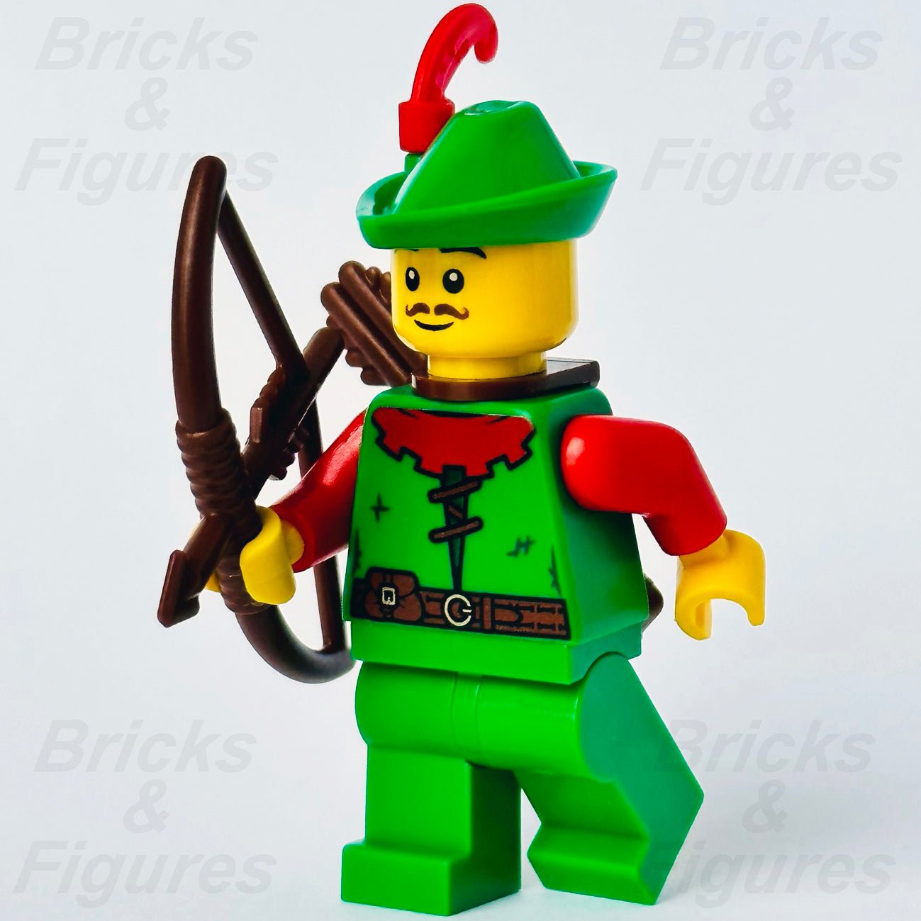 LEGO Forestman Castle Forestmen Minifigure with Bow Lion Knights 10305 cas571 - Bricks & Figures