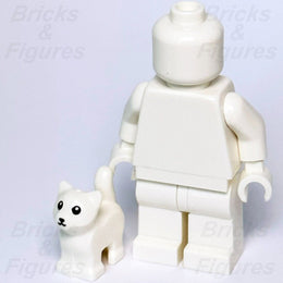 LEGO Kitten White Minifigure Baby Cat Animal Town City Part 60321 60386 10306 - Bricks & Figures
