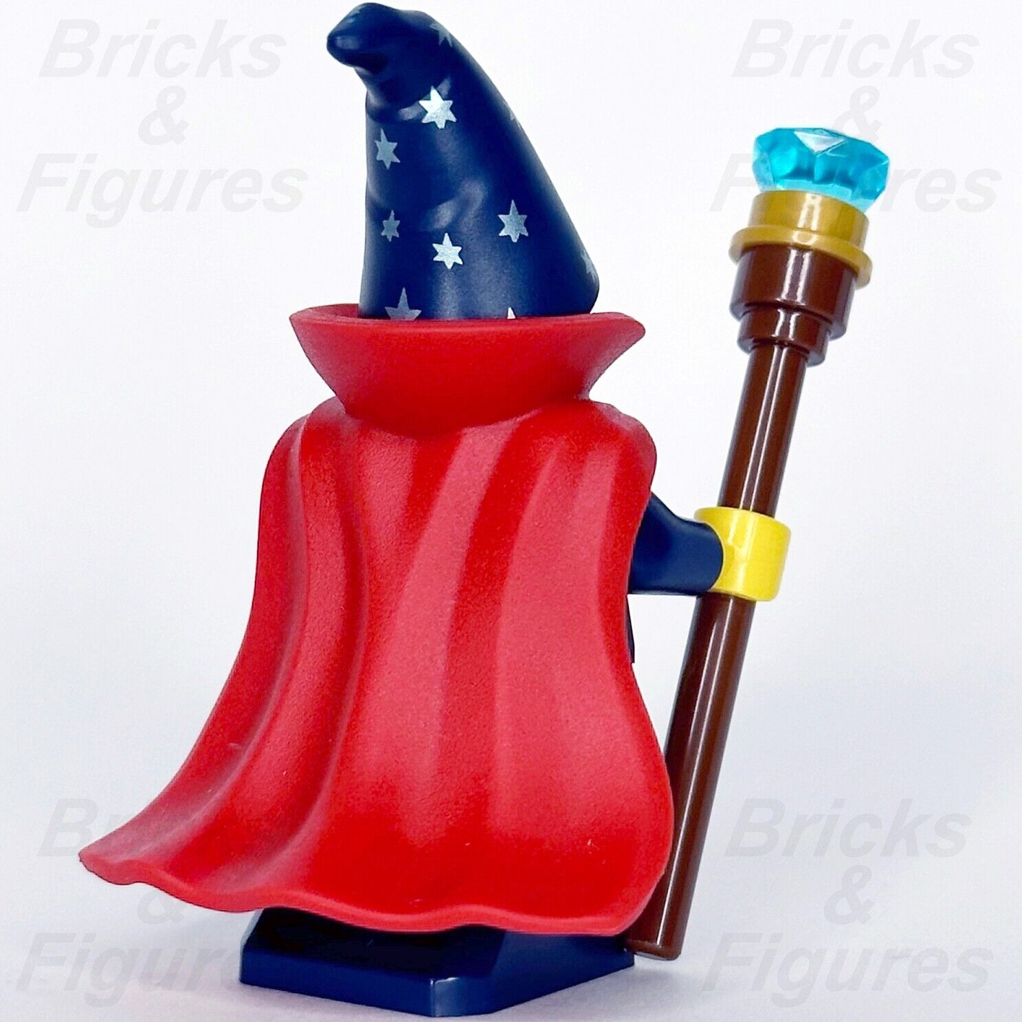 LEGO Magic Wizard Castle Minifigure with Staff & Red Cape Genuine LEGO - Bricks & Figures