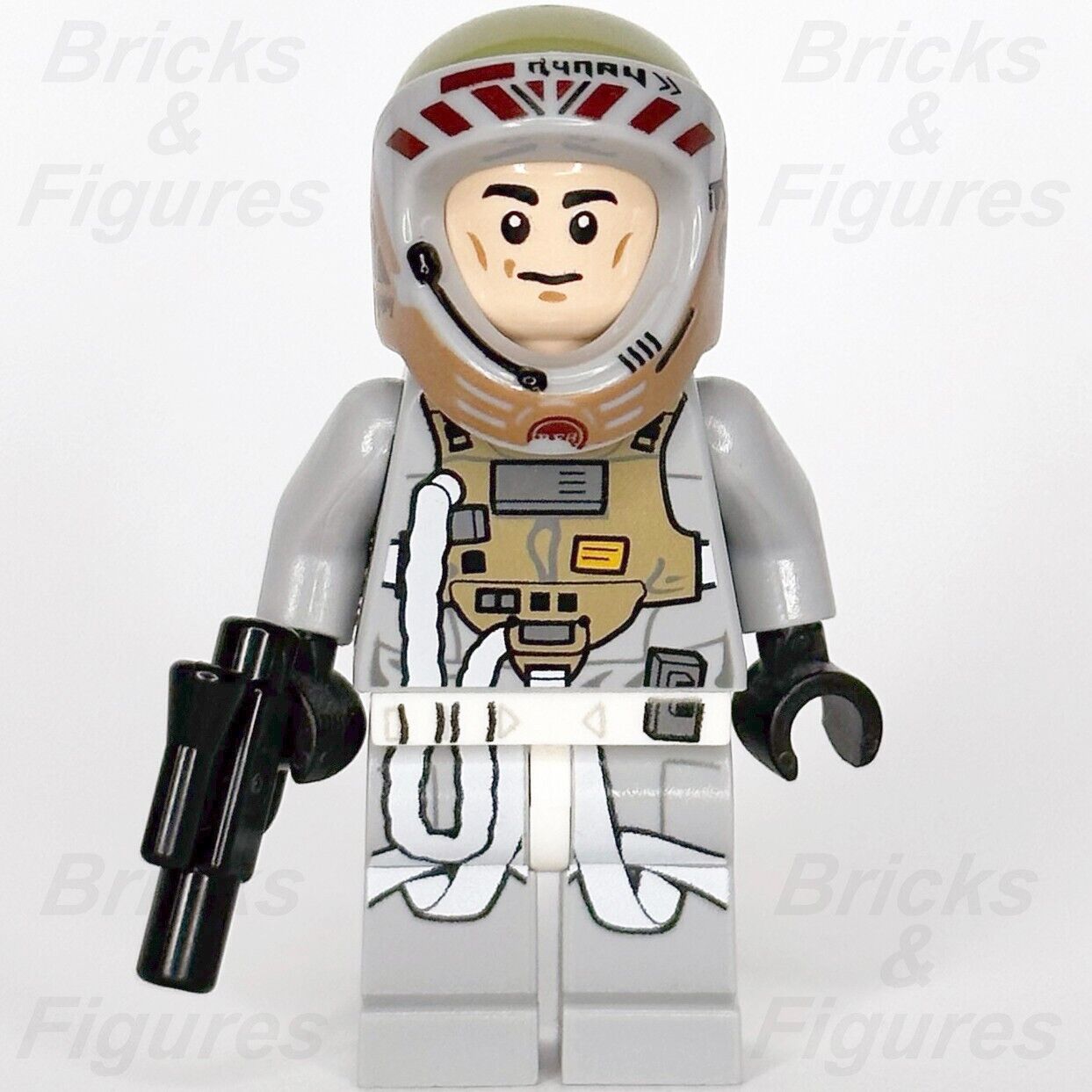 LEGO Star Wars Gray Squadron Pilot Minifigure Rebel B-Wing Fighter 75050 sw0558 - Bricks & Figures