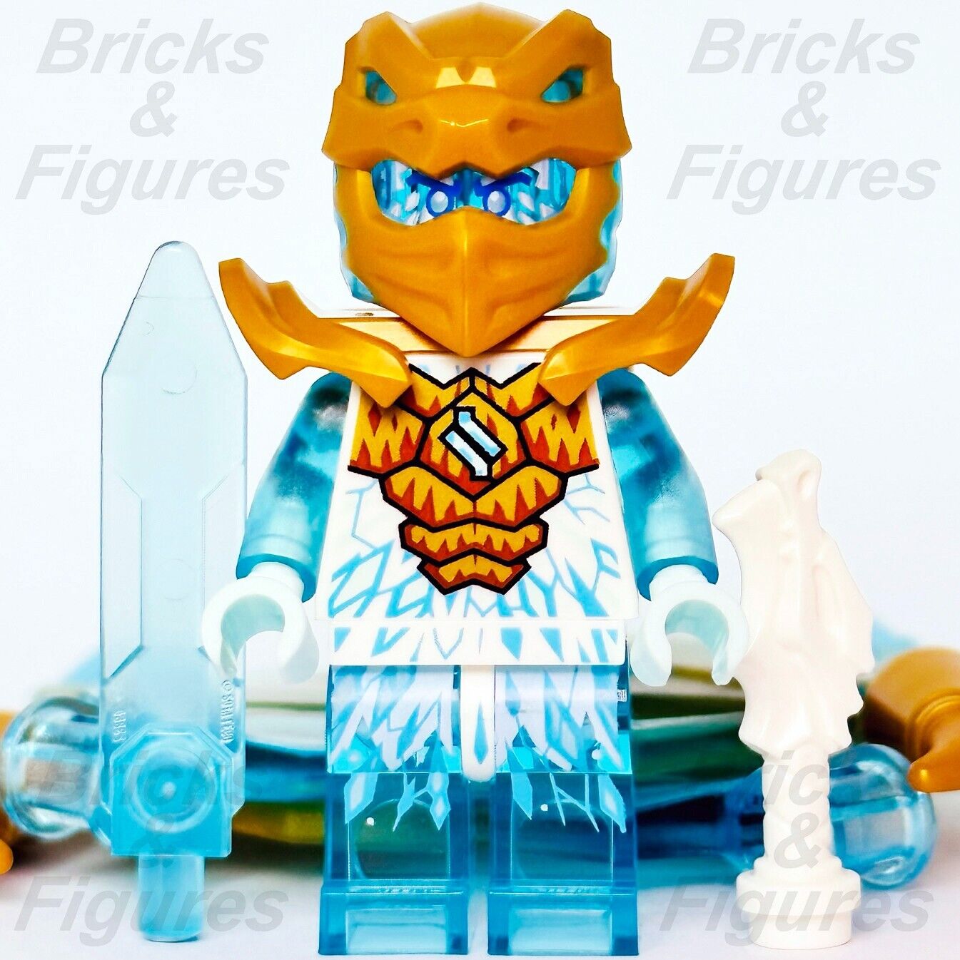 LEGO Zane Golden Dragon Ninjago Crystalized Minifigure 71770 njo770 Ninja New - Bricks & Figures