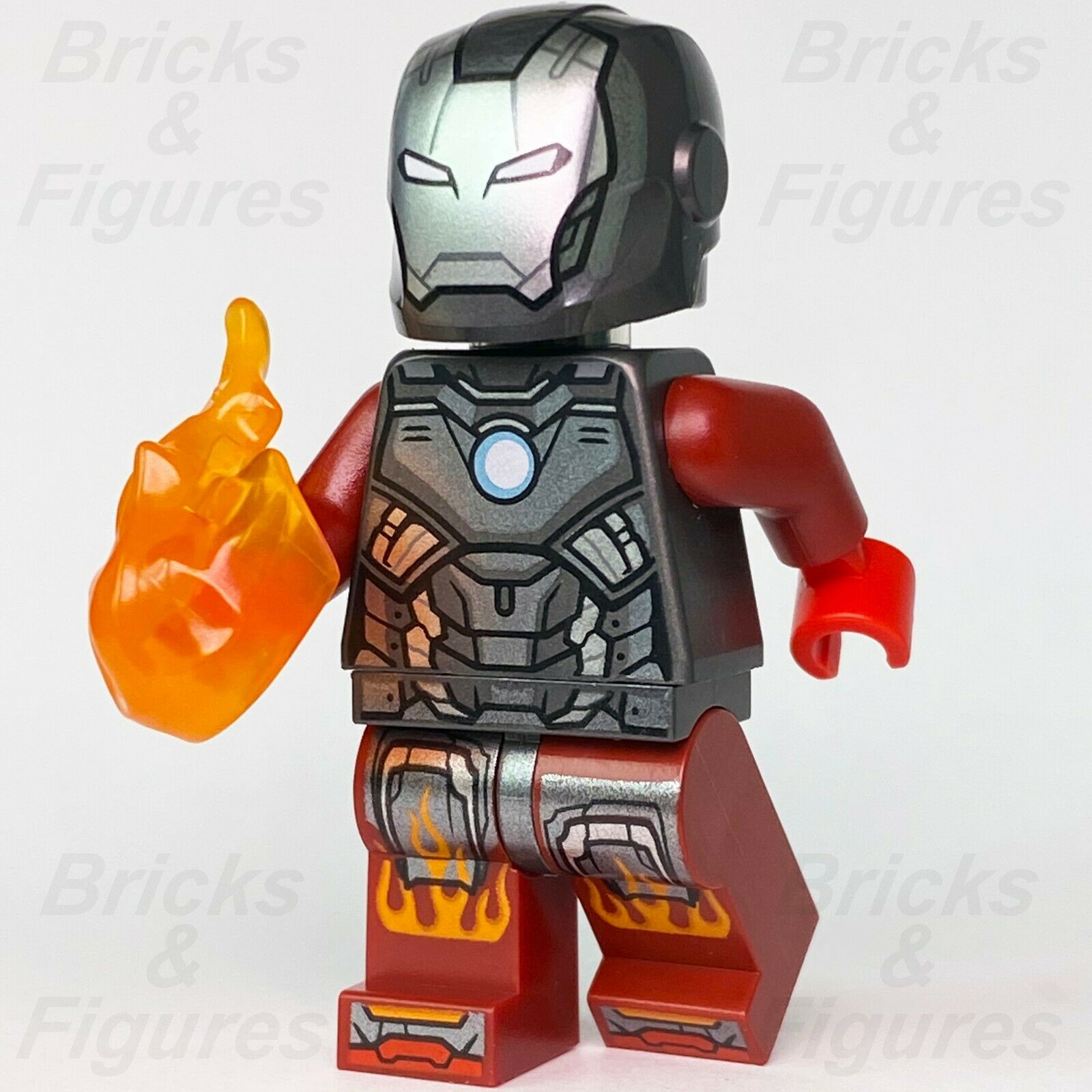 Marvel Super Heroes LEGO Iron Man Blazer Armor Mark 22 Avenger Minifigure 76166 - Bricks & Figures