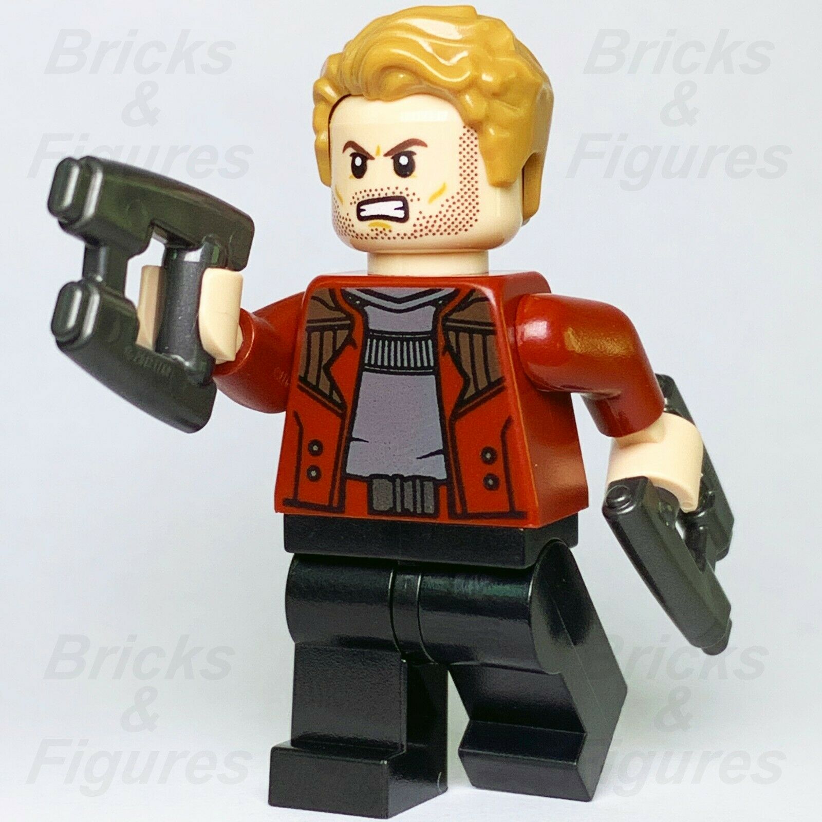 Marvel Super Heroes LEGO Star-Lord Avengers Infinity War Minifig 76108 Genuine - Bricks & Figures