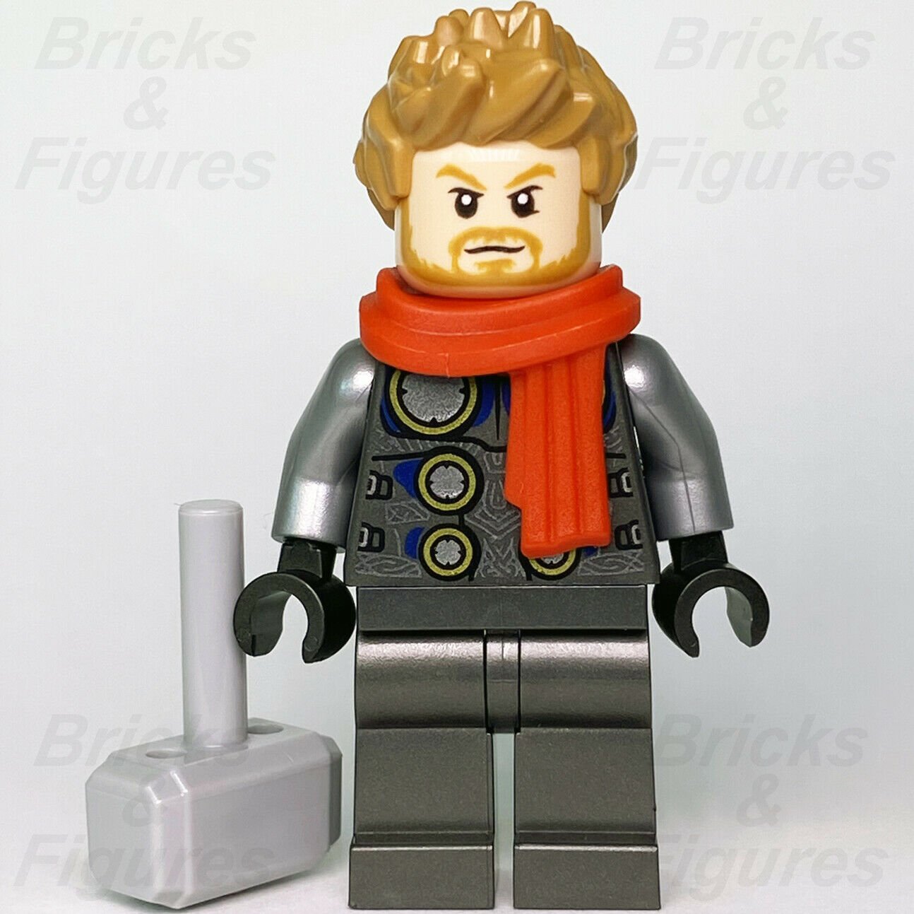 Marvel Super Heroes LEGO Thor with Red Scarf Avengers Minifigure 76196 sh756 - Bricks & Figures