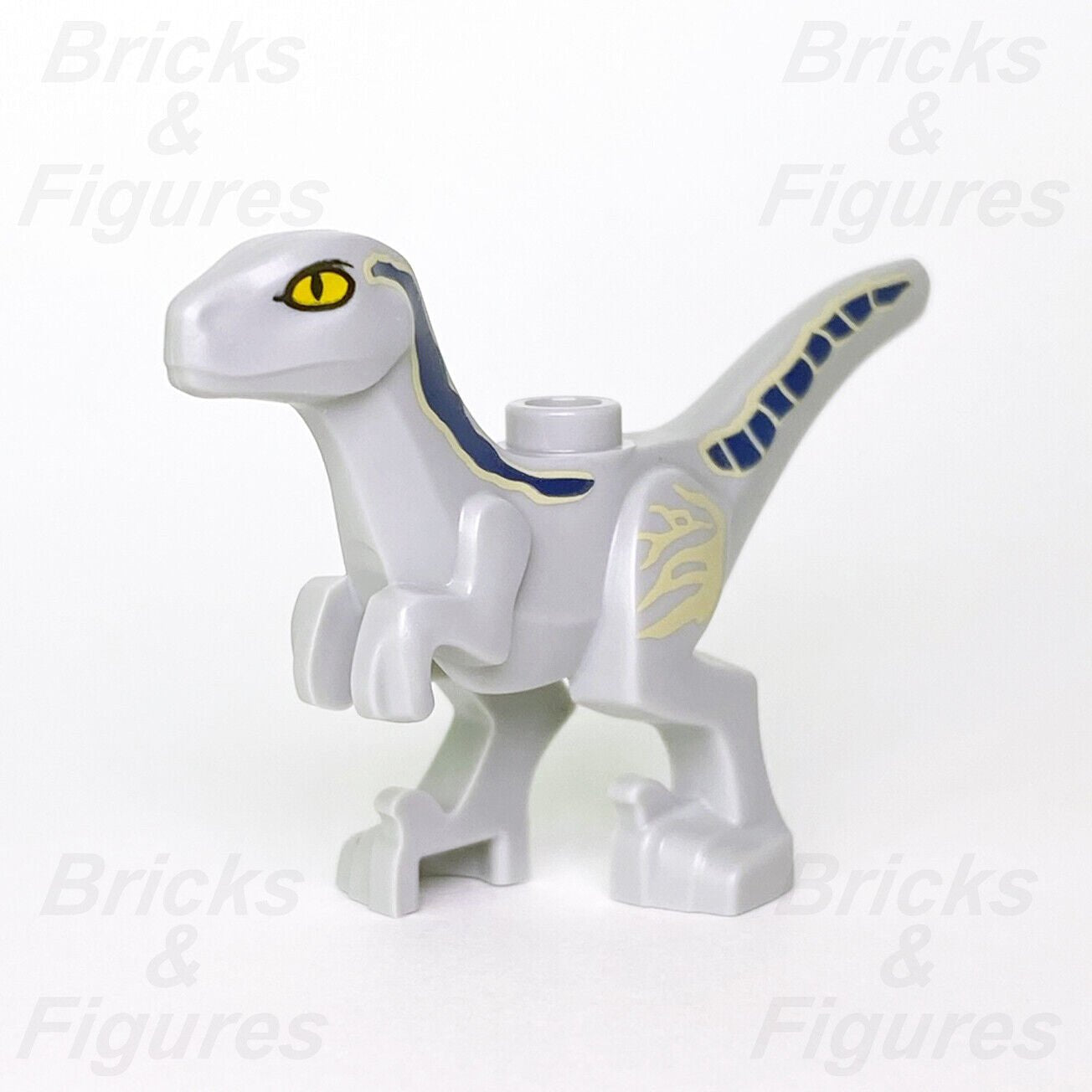 New Jurassic World LEGO Beta Baby Raptor Blue Dinosaur Minifigure Part 76946 - Bricks & Figures