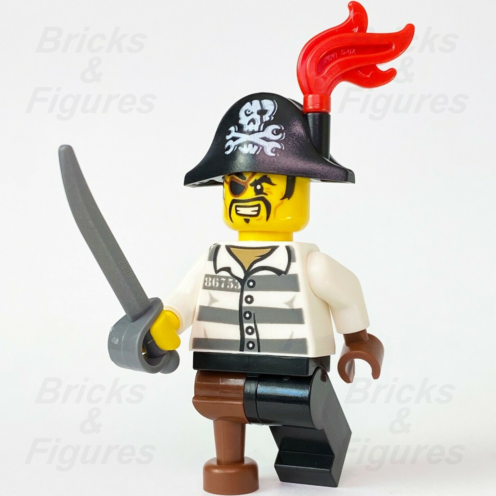 New Ninjago LEGO Captain Soto Pirate Prison Outfit Skybound Minifigure 70591 - Bricks & Figures