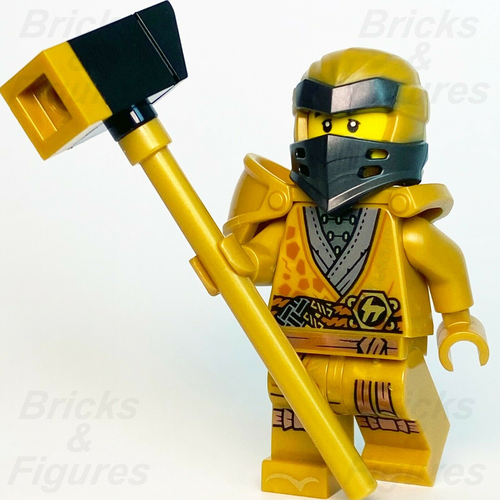 New Ninjago LEGO Ninja Cole Gold Robe Legacy Rebooted Golden Minifigure 71737 - Bricks & Figures