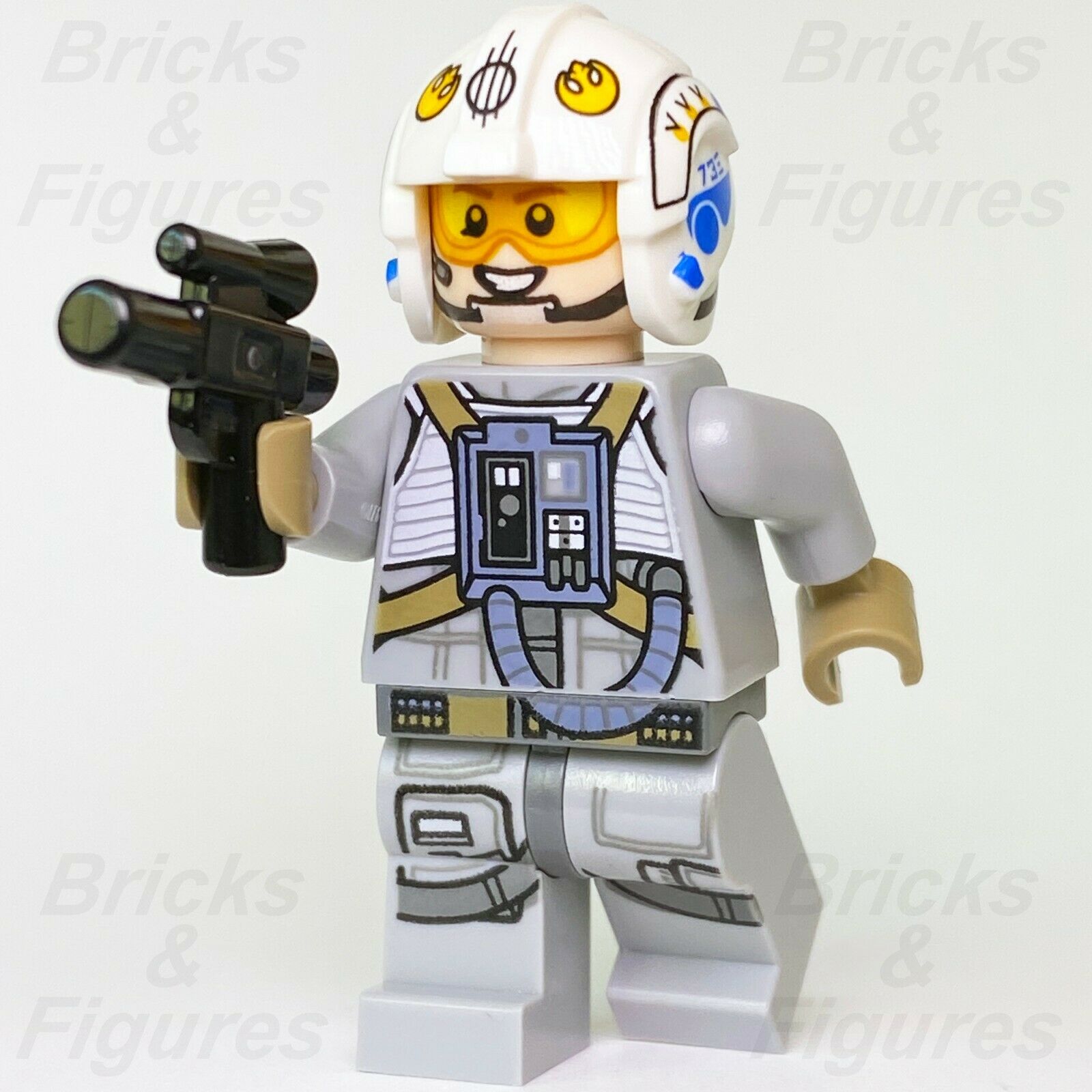 New Star Wars LEGO Sandspeeder Gunner Rebel Alliance Fighter Minifigure 75204 - Bricks & Figures