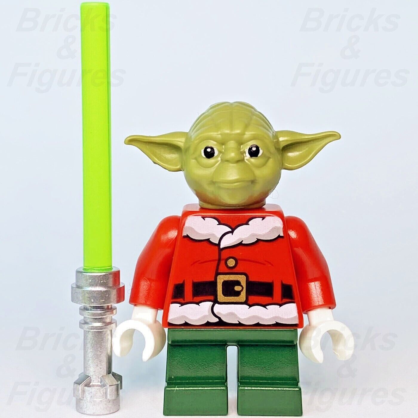 New Star Wars LEGO Yoda Jedi Master Christmas Outfit Minifigure 4002019 sw1071 - Bricks & Figures