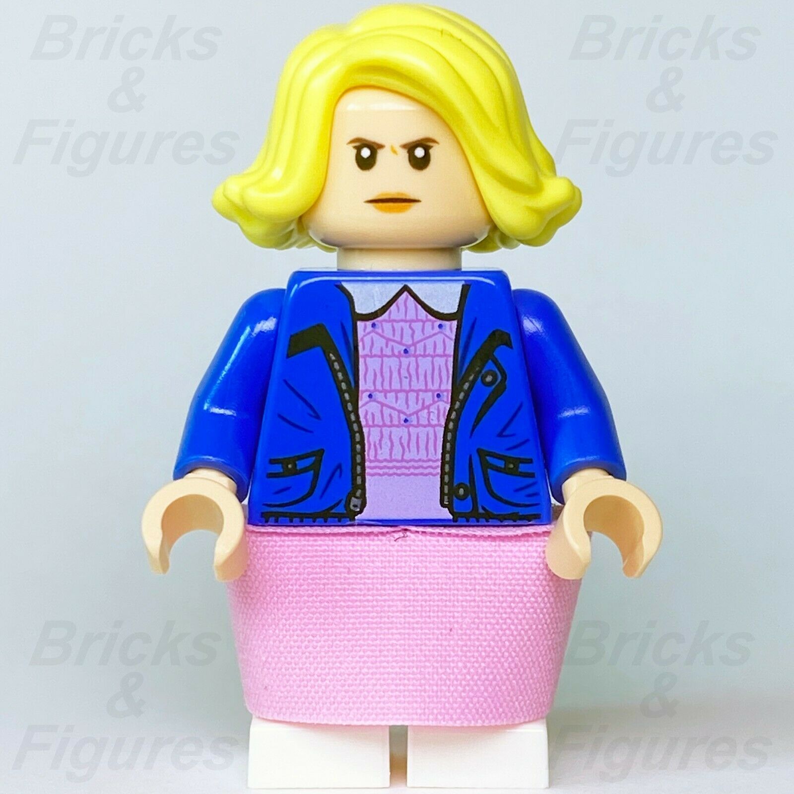 New Stranger Things LEGO Eleven Netflix TV Series Minifigure from set 75810 - Bricks & Figures