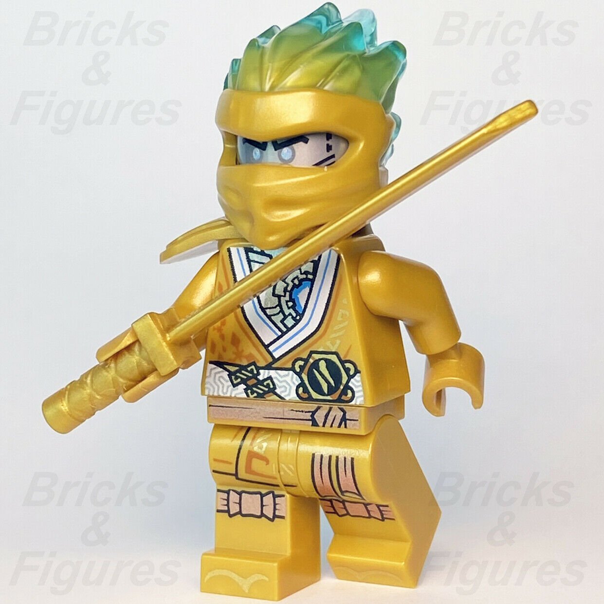 Ninjago LEGO Zane Gold Robe Legacy Rise of the Snakes Golden Minifigure 71739 - Bricks & Figures