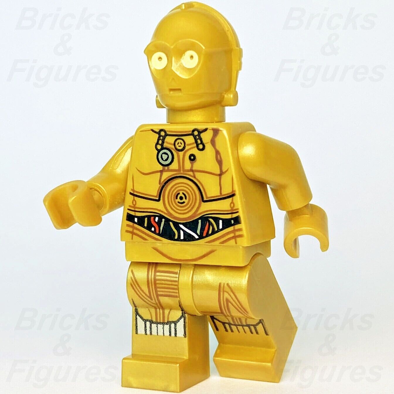 Star Wars LEGO C-3PO Protocol Droid Restraining Bolt Minifigure 75059 sw0561 - Bricks & Figures