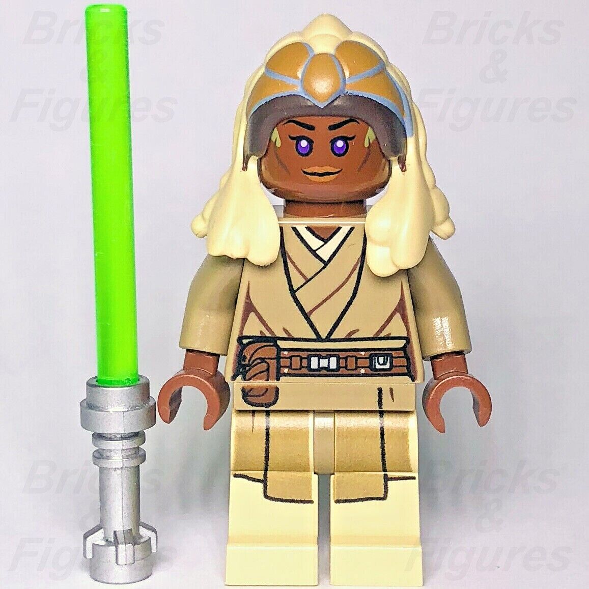 Star Wars LEGO Stass Allie Jedi Master Minifigure with Lightsaber 75016 sw0469 - Bricks & Figures