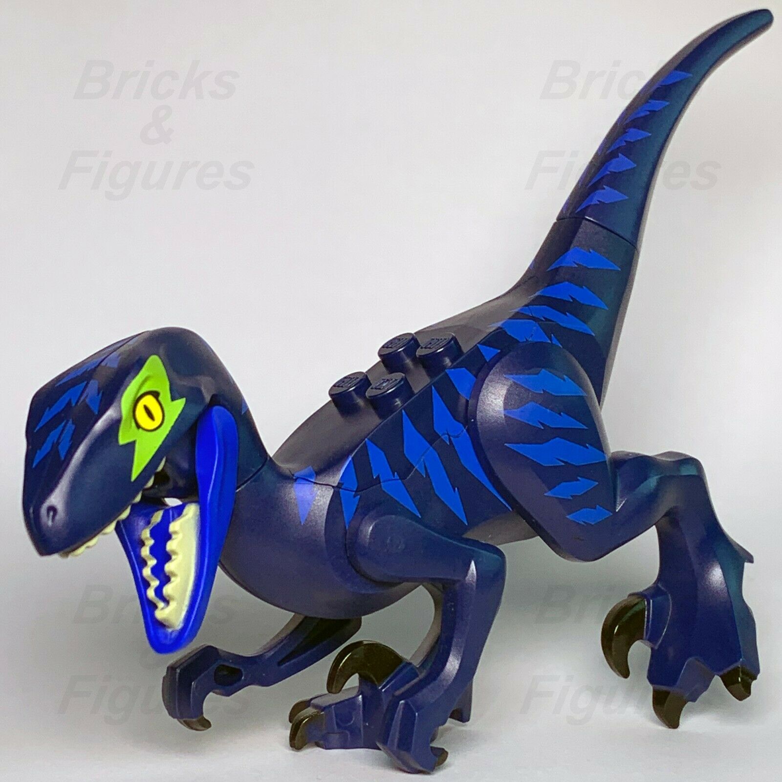 The LEGO Movie Raptor Green Eye Patch Blue Stripes Dinosaur 70835 Genuine New - Bricks & Figures