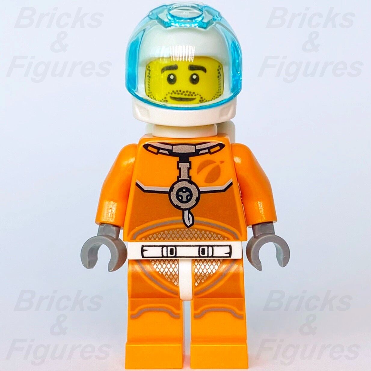 Town City LEGO Astronaut Male Space Port Minifigure 951911 60228 cty1059 New - Bricks & Figures