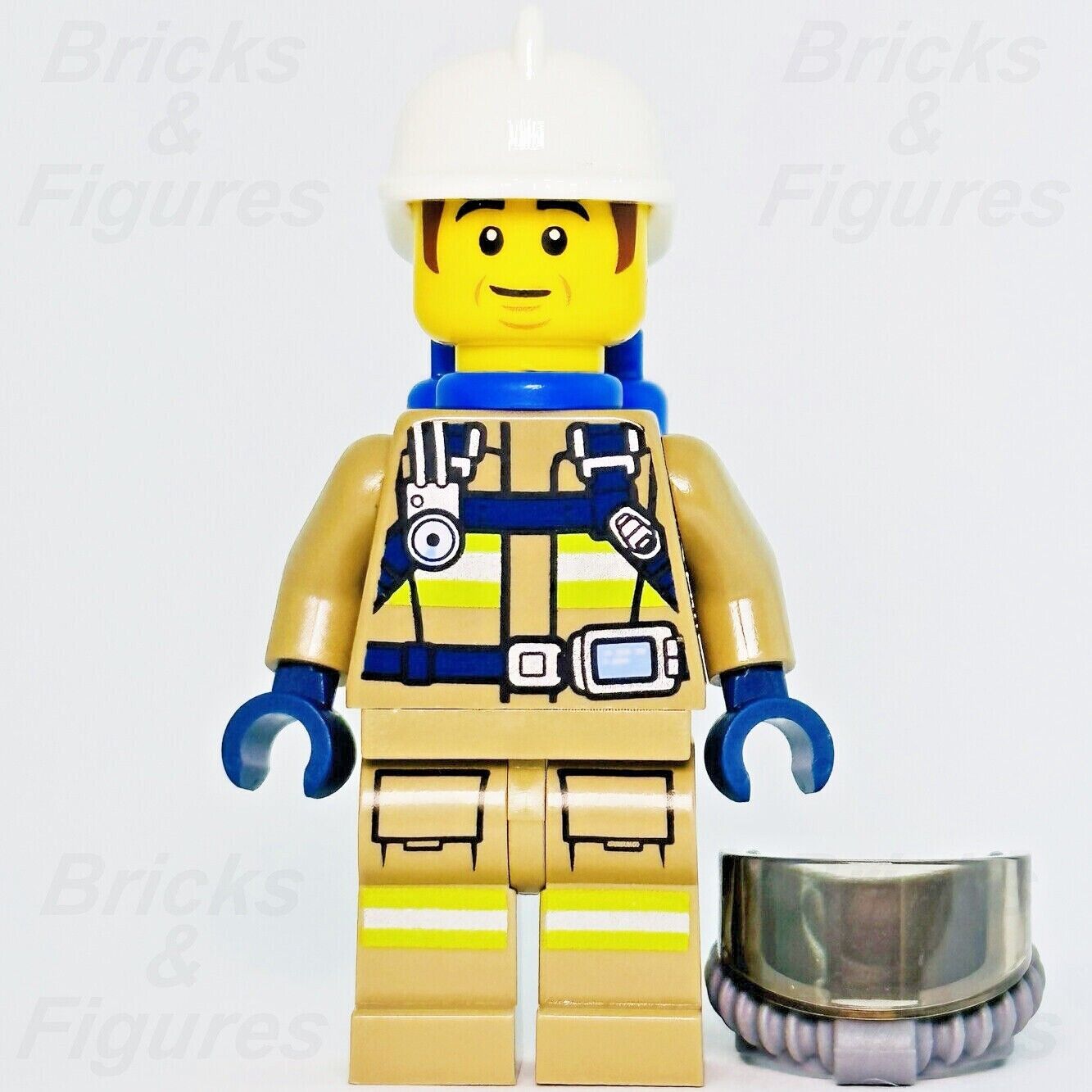 Town City LEGO Fireman Bob Firefighter Fire Minifigure 60321 cty1253 Fighter - Bricks & Figures