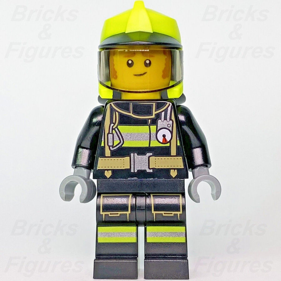 Town City LEGO Fireman Clemmons Firefighter Fire Minifigure 60321 cty1358 New - Bricks & Figures
