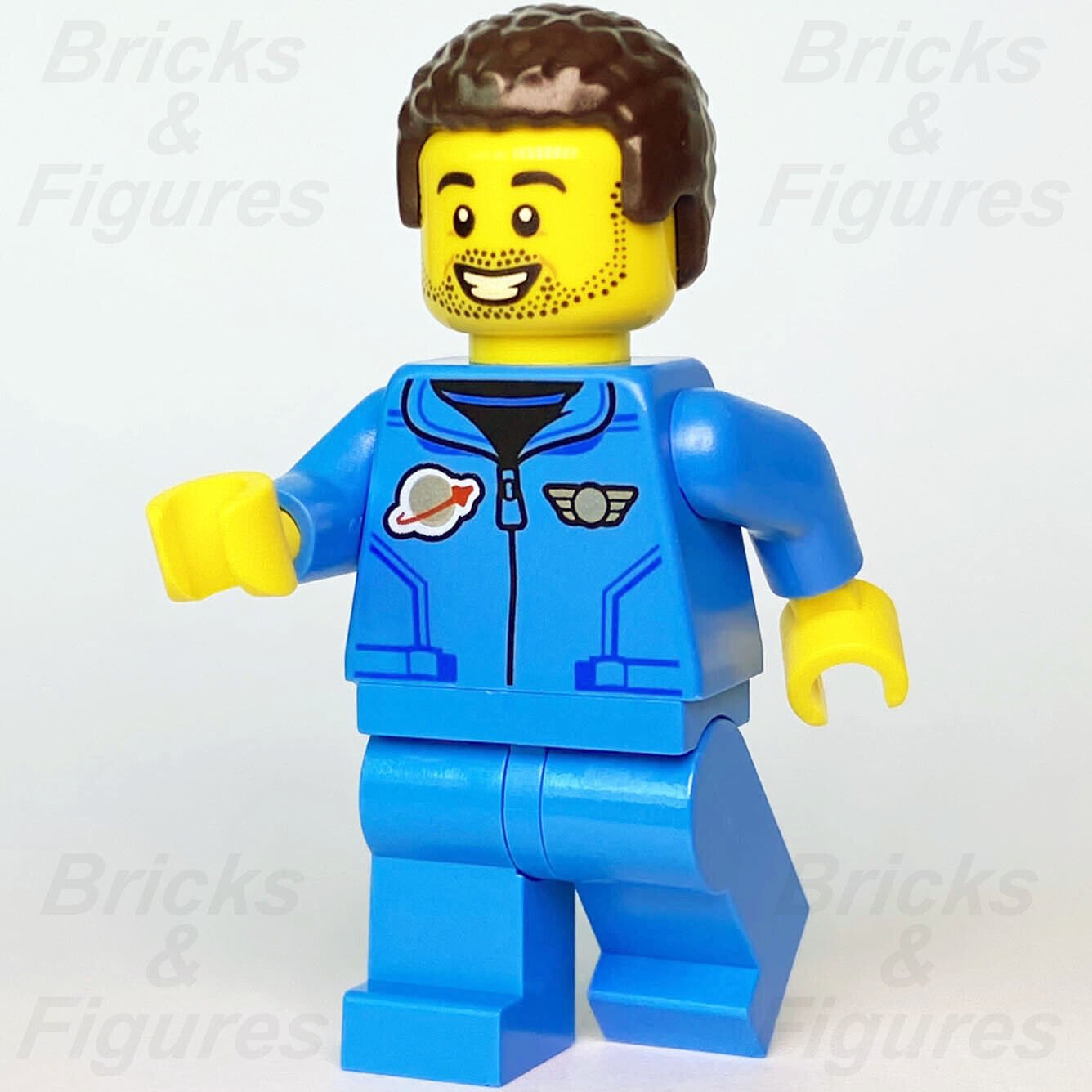 Town LEGO Lunar Research Astronaut Male Space Port Minifigure 60350 cty1412 New - Bricks & Figures